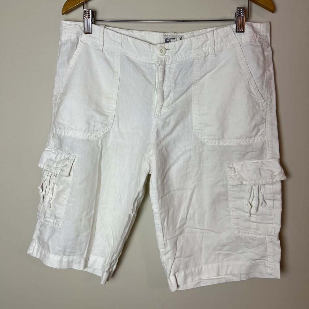 American Eagle Linen Blend Shorts Women's Size 12